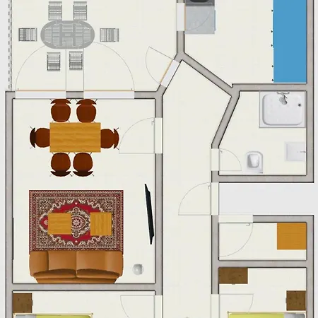 Appartamento H&h Im Herzen Der Stadt In Der Lange Strasse Geraeumig Ruhig Mit Kueche Und Esstisch
